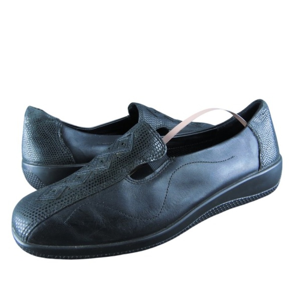 Hotter Women's Calypso Loafer Black Leather Size‎ 9M Gently Used 2025